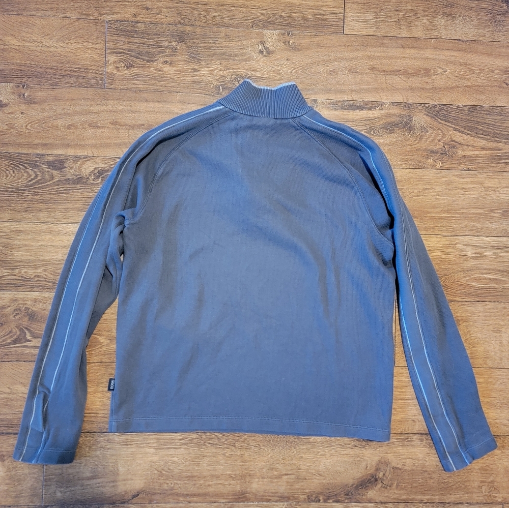 HUGO BOSS Men's 4 Button Pullover Sweater‎ Size M Gray - Picture 2 of 5